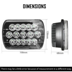 LED Headlights 7x6”